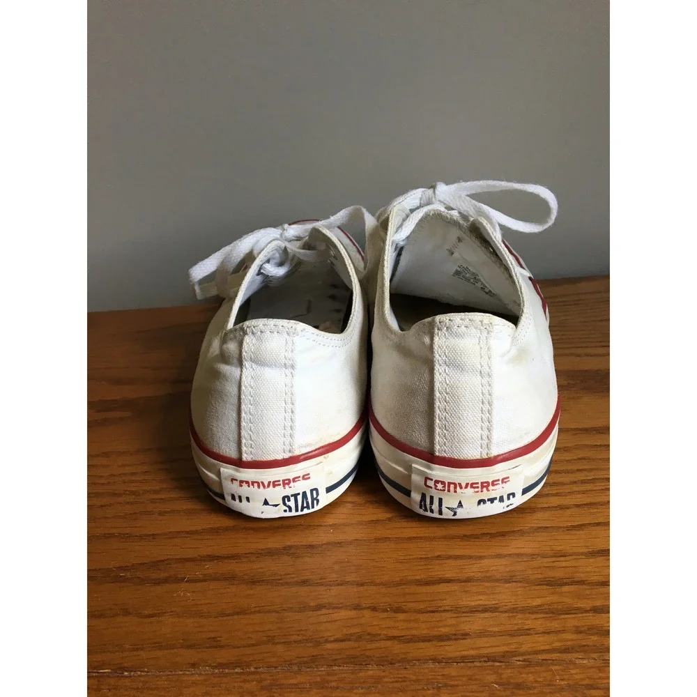 Converse All Star Shoes Mens 7 Womens 9 White Excellent Low Top Canvas M7652 - Picture 6 of 12